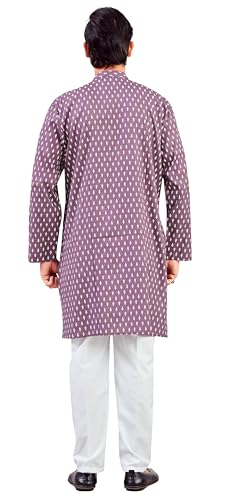 Image of Studio Shringaar Men's Cotton Relaxed Fit Straight Kurta