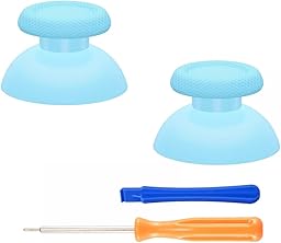 eXtremeRate Joystick pour ps5 Manette Accessoires,Stick Analogique pour ps4 Manette,Bâtons de Pouce-Bleu Ciel