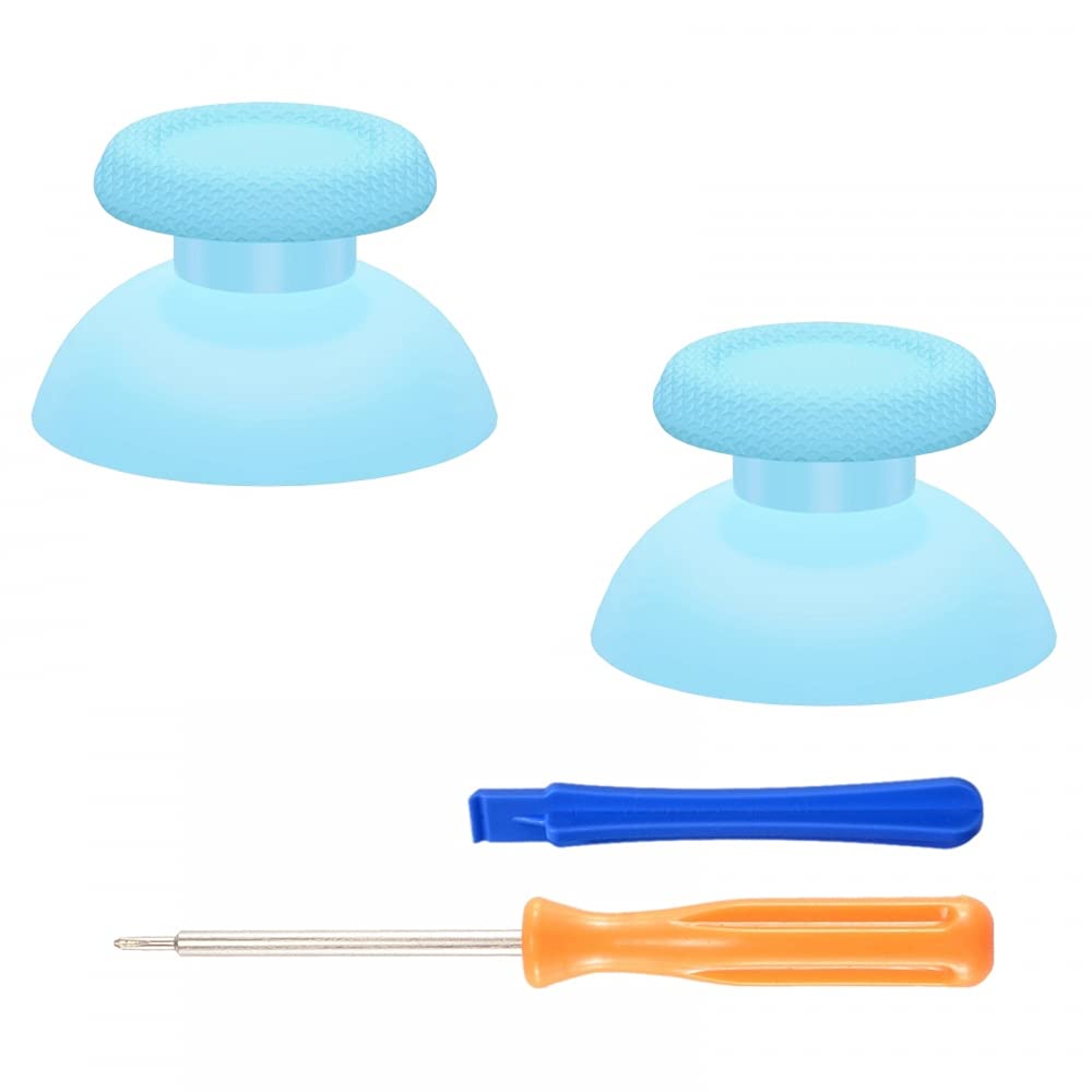 eXtremeRate Joystick pour ps5 Manette Accessoires,Stick Analogique pour ps4 Manette,Bâtons de Pouce-Bleu Ciel - 1