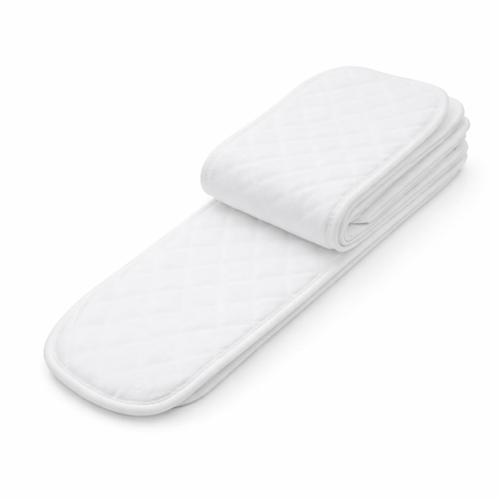 Cloth Diaper Liners, 10pcs Nappy Liner Soft Breathable Cotton Cloth Diaper Insert for Baby Toddler, Modern Reusable Liner 32x12cm Three Layers