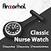 Anzorhal Nurse Watch Brooch, Silicone Nurse Fob Watch