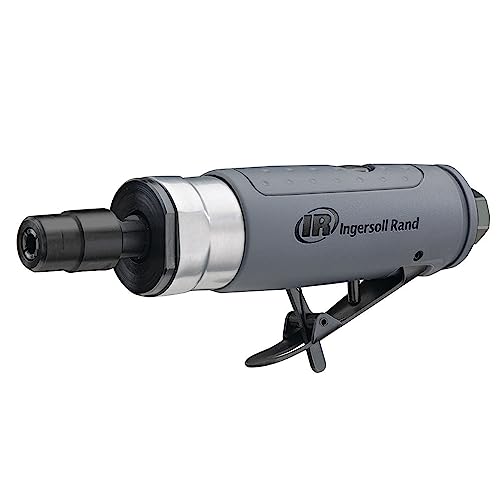 Ingersoll Rand Amoladora Recta 308B-M - Herramienta Neumática 0,33 CV, 25000 RPM, Ligera y Duradera con Bloqueo de Seguridad y Revestimiento Compuesto