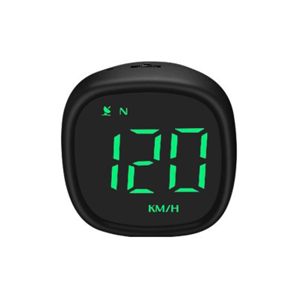 Fawoonu Car Motorcycle HUD Headup Display LED Digital Speedometer Support MPH/KMH Time Display Overspeed Alarm Fatigue Driving Reminder with Light Sensor