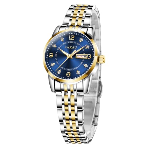 Montre à quartz étanche et petite montre-bracelet classique en acier