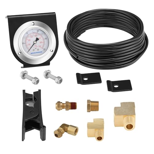 MEASUREMAN Air Pressure Gauge Kit for Semi Truck Trailer Suspension