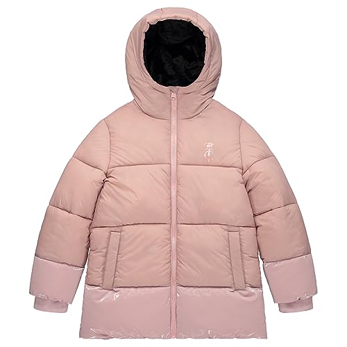 Image of Juicy Couture Girls Coat, Faux Fur Hooded Winter Jacket, Warm Padded Parka Hoodie, Kids Heavyweight Winter Coat