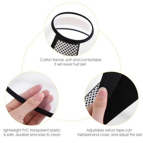 Image of Inspack Cone for Dogs to Stop Licking，Dog Cone Collar Alternative, E-Collar for Large /Medium /Small Dogs After Surgery, Elizabethan Comfy Cat Head Neck Ecollars of Shame, Pet Recovery Collars & Cones