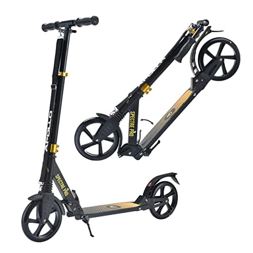Apollo Monopattino Spectre PRO per adulti | ruote grandi 200 mm | Monopattino a spinta con doppia sospensione, pieghevole e con altezza regolabile | Monopattino bambino e bambina dai 10 anni e adulto