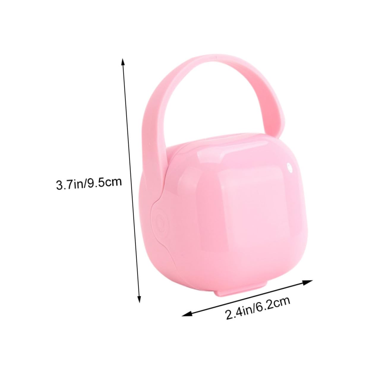 KOMBIUDA 2pcs Lidded Dummy Storage Case Portable Pacifier Box Handle Baby Pacifier Case Box for Travel