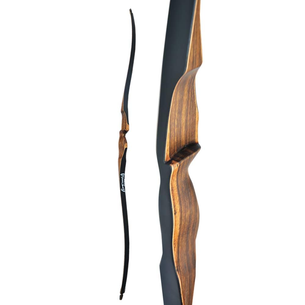 52" Traditioneller Langbogen 10-30lbs Handgemachter Holzbogen Sportspiel Recurve Bogen Bogenschießen Sportbogen mit Holz Riser Rechte Hand