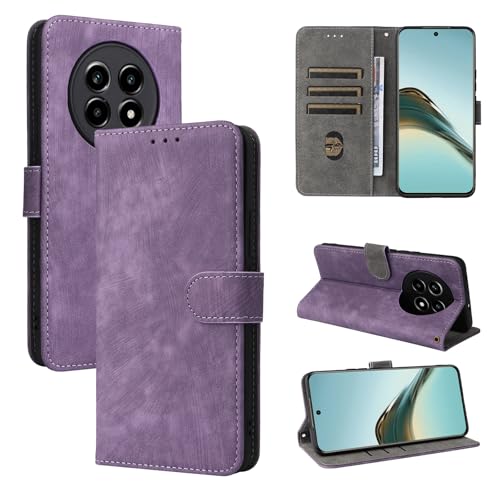 Rfvzubemok Compatible with Oppo F29 5G Case,Compatible with Oppo A5 (China) 5G Flip Magnetic Closure Wallet Cover Purple