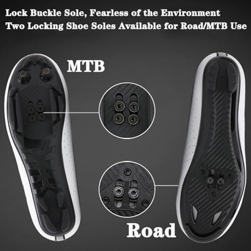Cycling Shoes Men/Women – SPD & SPD-SL Compatible (2 Holes + 3 Holes) – Breathable – for MTB and Road Bikes2