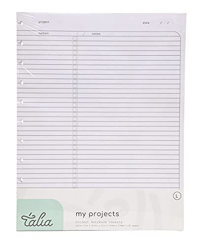 Talia Discbound Notebook Refills (Letter (8.5in x 11in), Project Layout)