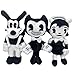cgzlnl 3Pcs / Set 30Cm Bendy Plush Toys Juego Horror Bendy & Boris & Alice Angel Ink Demon Plush Doll, Juguetes De Peluche Suaves para Niños Regalos para Niños