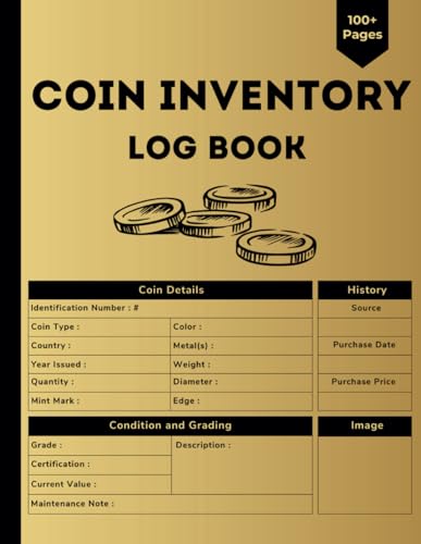 Detailed Coin Inventory Log Book: Collectors Coin Logbook to Record and keep Track of your Coin Collection image 2