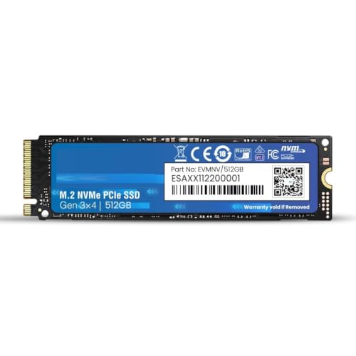 Image of 512GB NVMe M.2 SSD 2280 | PCIe Gen 3x4 Internal SSD | Up to 3200MB /s Read 2100MB /s Write | High Speed Storage for Laptop Desktop Gaming | 5 Year Warranty (A1NV /512GB)