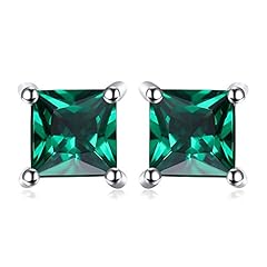 V-Sterling Silver-Emerald