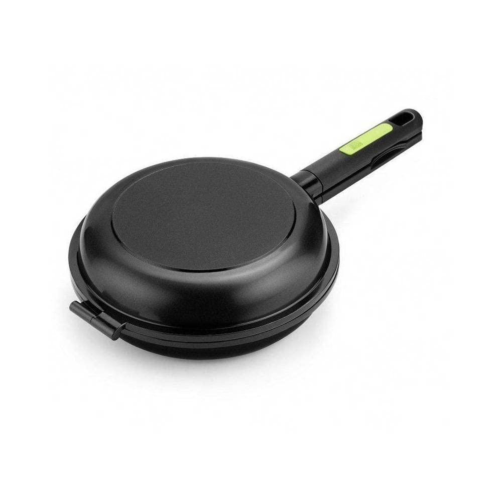 BRA Prior | Padella doppia 26 cm, per frittate, alluminio pressofuso con antiaderente, priva di PFOA, adatta a tutti i tipi di piani cottura, inclusa l’induzione