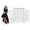 Bdcoco-Womens-Floral-Lace-Hi-Low-Cocktail-Party-Dress-Swing-Prom-Evening-Gowns Bdcoco Women's Floral Lace Hi Low Cocktail Party Dress Swing Prom Evening Gowns Black