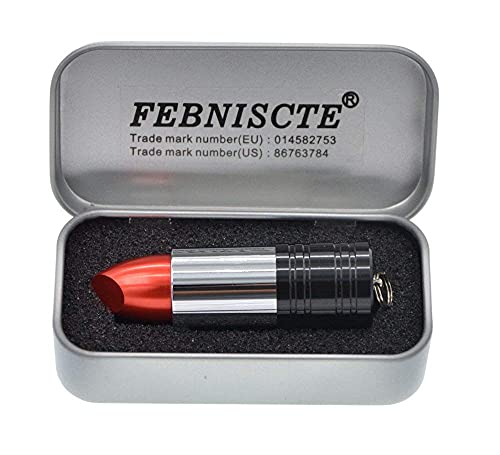 Clé USB 16 Go Clé USB Clé à Pouce Rouge à Lèvres en Métal Nouveauté Clé USB 3.0 Stockage de Données pour Filles Enfants Enfants Dame