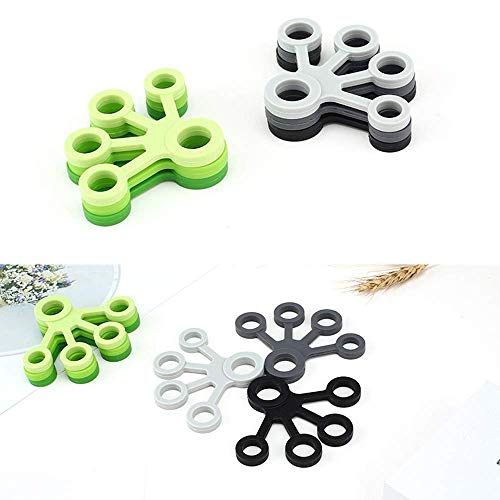 6 Peças Silicone Finger Gripper Strength Trainer Resistance Band Dedos Maca Expander Finger Exercise