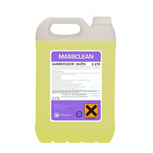 MASSCLEAN AMBIENTADOR LIMON (E-270E) 5LT.para rellenar en un pulverizador