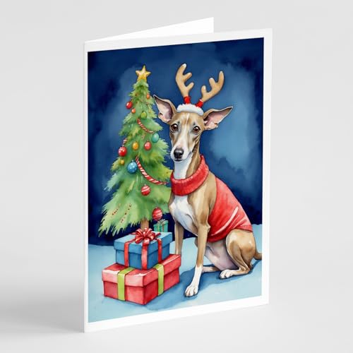 Caroline's Treasures Italian Greyhound Dogs Blank 5x7 Note Cards Set of 8