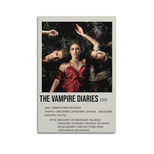 GVMRFCDD Poster The Vampire Diaries sur toile moderne pour salon, chambre à coucher, 30 x 45 cm, style sans cadre