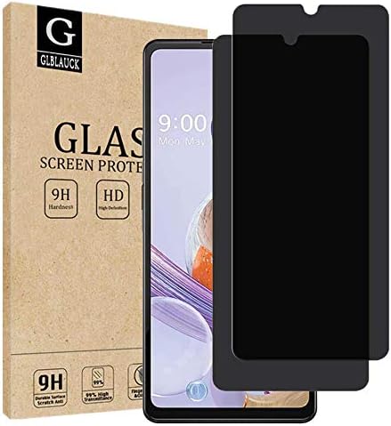 [2-Packs] GLBLAUCK Privacy Screen Protector for LG Stylo 6, Anti-Spy 9H Hardness Tempered Glass Screen Protectors for LG Stylo 6