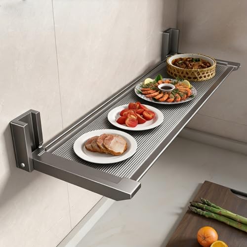 Estante de preparación de alimentos y condimentos de cocina para pared sin taladro