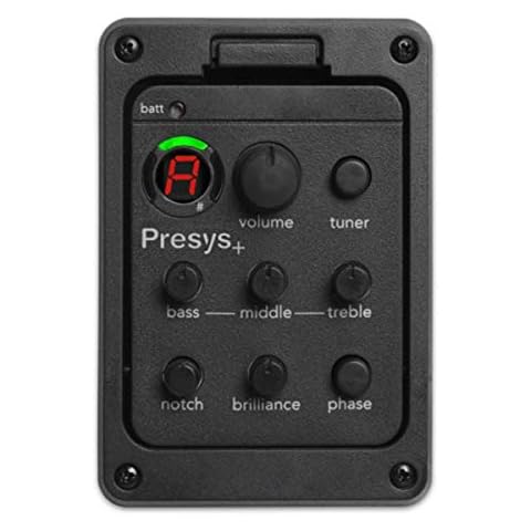 Nicoone 3-Band Guitar Preamp, Acoustic Guitar EQ Equalizer Onboard Preamp Pickup Tuner Guitar Tool Cover