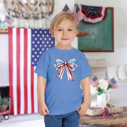 Image of 4th of July Shirts Toddler Boys Girls American Flag USA T-Shirt Kids Patriotic Tee Tops