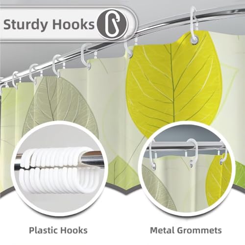 Rideau douche 200x200 cm lesté qui ne colle pas, imperméable et lavable - 4