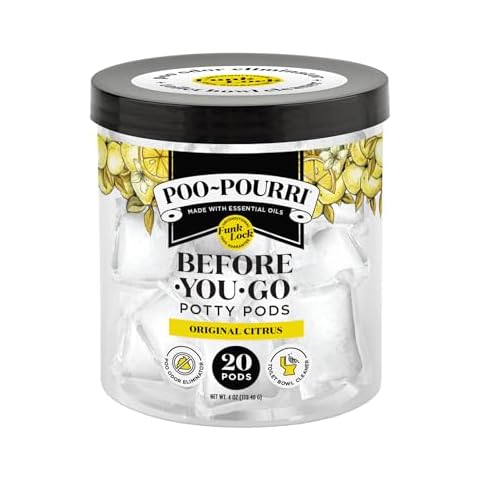 Poo-Pourri Before-You-Go Potty Pods, Original Citrus, 20 Count Toilet Pod - Lemon, Bergamot and Lemongrass Cover