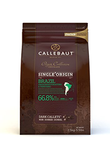 Callebaut Origin, Brazil 66.8% dark chocolate chips 2.5kg