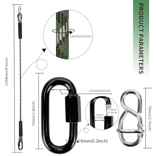 Sangle de hamac réglable 120cm en polyester pour suspension de balançoire extérieure