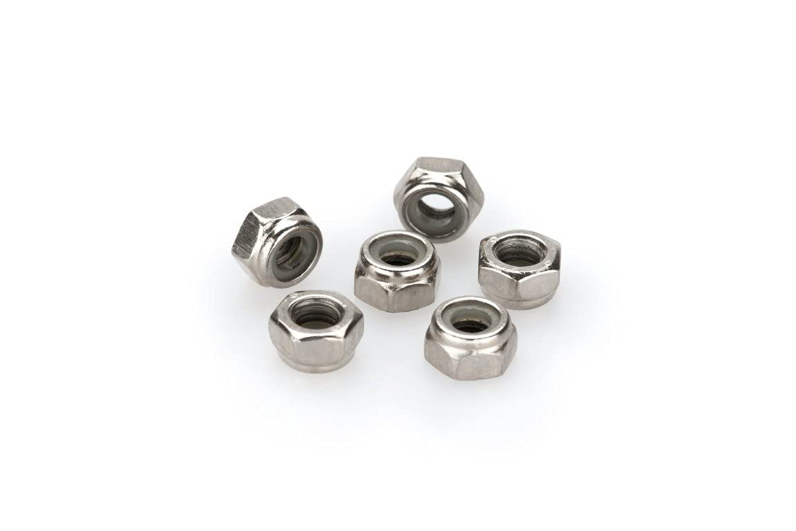 Puig 0736p Blister 6 Nuts, autoblocante, M6, silver