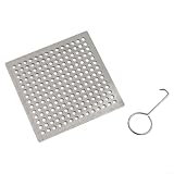 Filtro quadrato per scarico doccia, in acciaio inox, resistente alla ruggine, per cucina e bagno (9,4 cm)