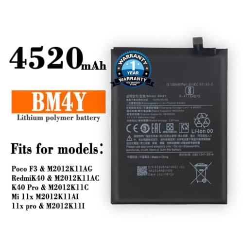 Image of THE BATTERY STORE Original BM4Y Battery for Xiaomi Poco F3 / K40 / K40 Pro Battery with 1 Year Warranty***(DD198)