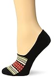 Pendleton Women's Cotton Moc Socks, Medium(6-10), Acadia Stripe/Black
