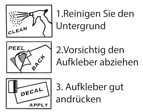 2x Deutschland Aufkleber Vinyl 70x90mm – Deutscher Adler Flagge Autoaufkleber Sticker Motorrad Fahrrad Helm Fenster Tuning wetterfest (Schwarz/Weiß)