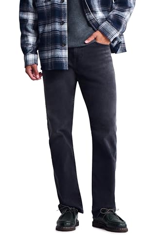 Roam Men's Mid Rise Relaxed Straight Leg Jeans, 34x303