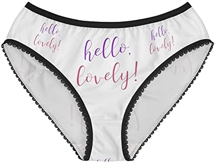 SpreadPassion Hello Lovely Panties, Hello Lovely Underwear, Briefs, Cotton Briefs, Funny Underwear, Panties For Women