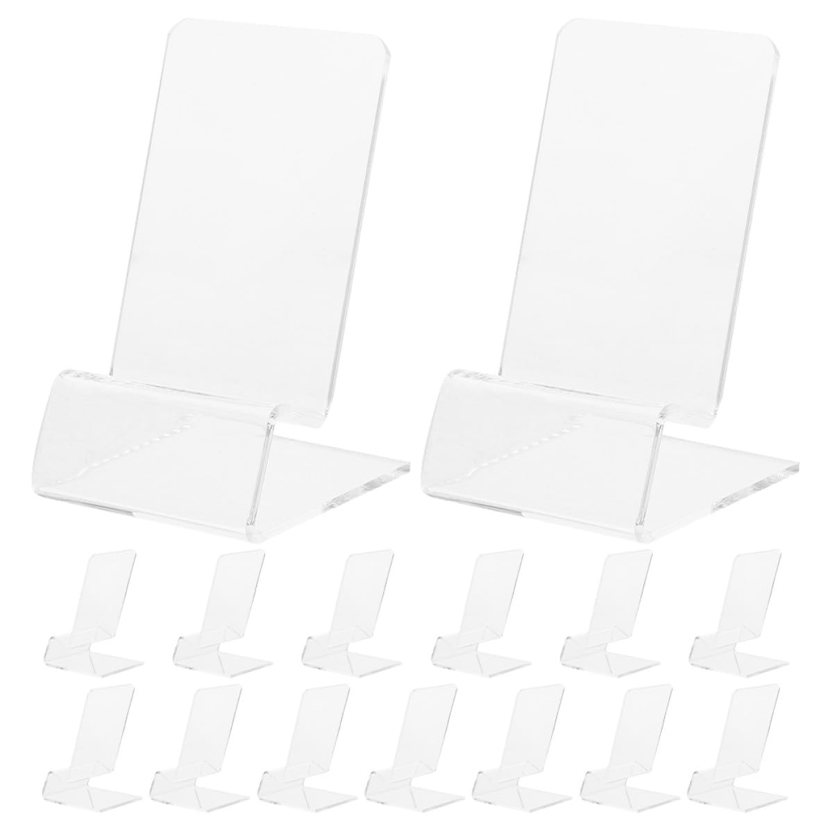 Ipetboom Soporte Transparente para Teléfono Móvil de Escritorio 15 Piezas Compacto y Compatible con Múltiples Modelos Adecuado para Oficina Dormitorio y Cocina