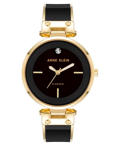 Montre Bracelet Anne Klein AK/1414 en Diamant Véritable et Finitions Luxe