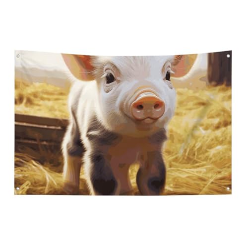 Drapeau de jardin saisonnier animaux de la ferme pour décoration extérieure