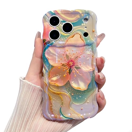 Coque iPhone 12 fleur antichoc étui protection TPU brillant motif peinture