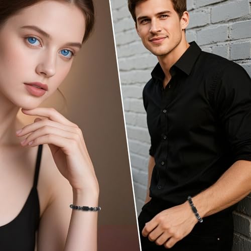 Zodiac Sign Bracelet for Men & Women – Matte Lava Hematite Stone Beads, 12 Constellation Lucky Charm Jewelry for Positive Energy & Protection Against Bad Luck4