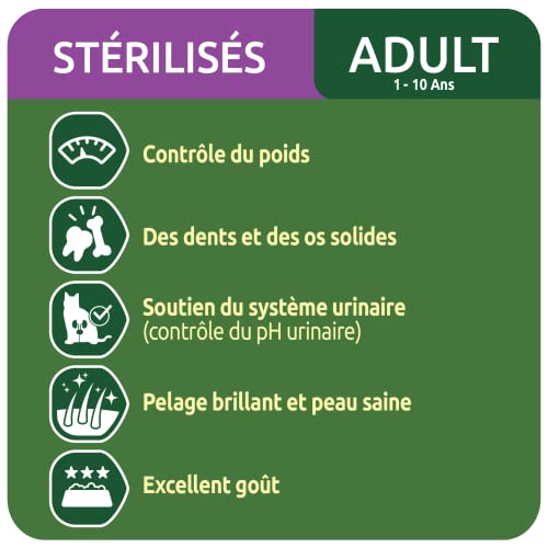 Ultima Trockenfutter für sterilisierte Katzen, Erwachsene, mit Huhn, 8 x 1,5 kg