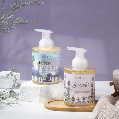 Image of ROMIIE ZOI Foaming Hand Soap, Lavender & Provence, 500ml / 16.8fl.oz | With Gift Box, Gentle cleansing, nourishes skin without drying